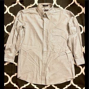 Men’s striped button down shirt